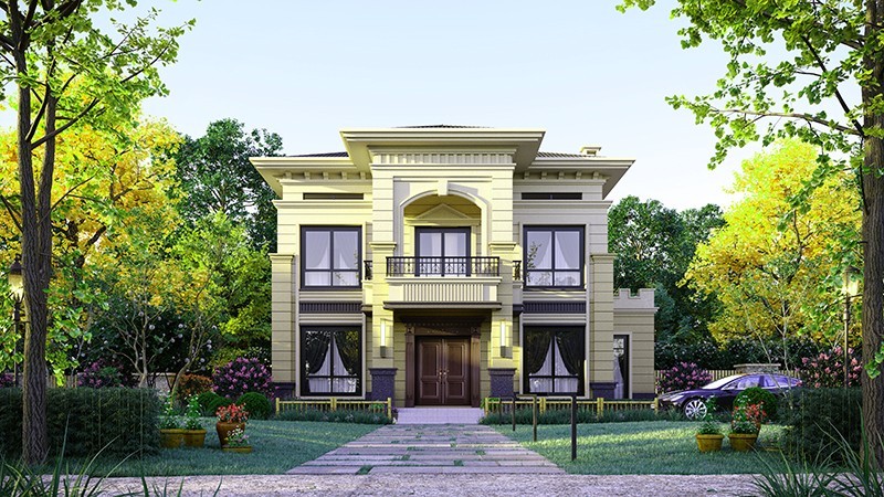 唐山中式合院住宅，开放庭院与邻里乡亲更亲近